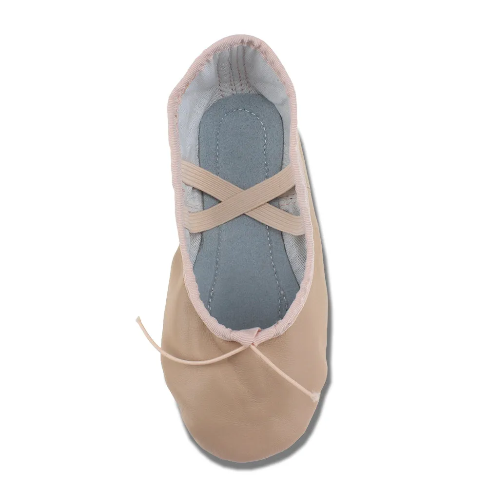 PU Elastic Ballet Dance Flats with Lace